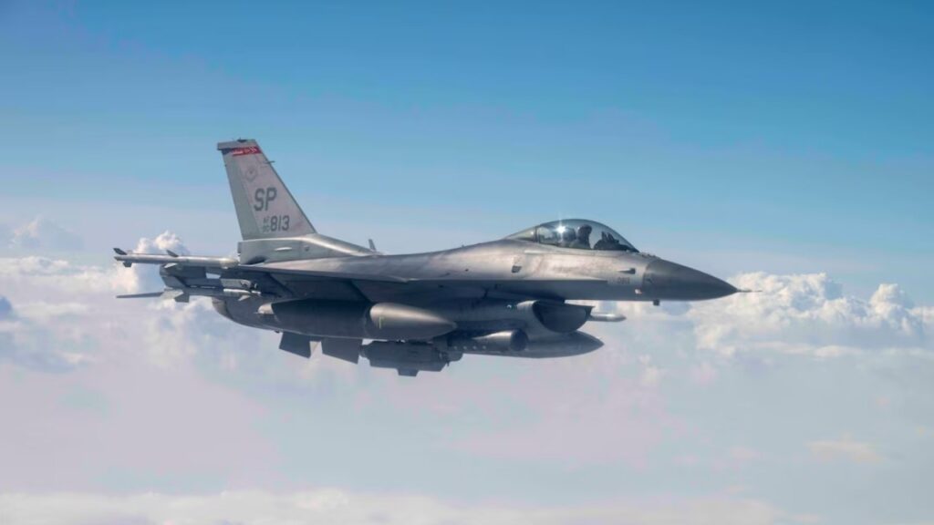 An Air Force F-16 Fighting Falcon