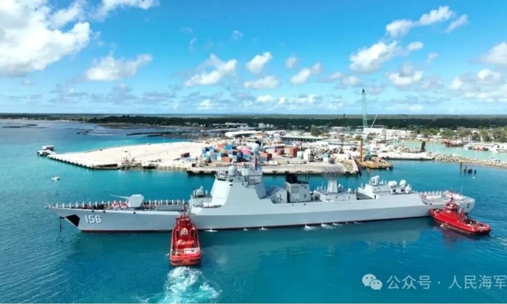 Chinese Destroyer Zibo Arrives in Tonga for Royal Navy's 50th Anniversary Celebrations