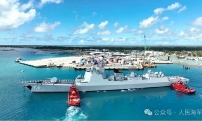 Chinese Destroyer Zibo Arrives in Tonga for Royal Navy's 50th Anniversary Celebrations