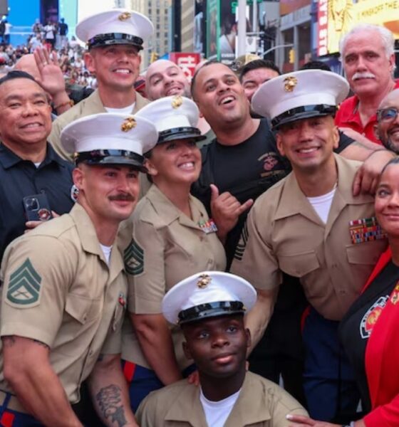 Eternal Brotherhood Marines Unite in Times Square for Fleet Week 2024