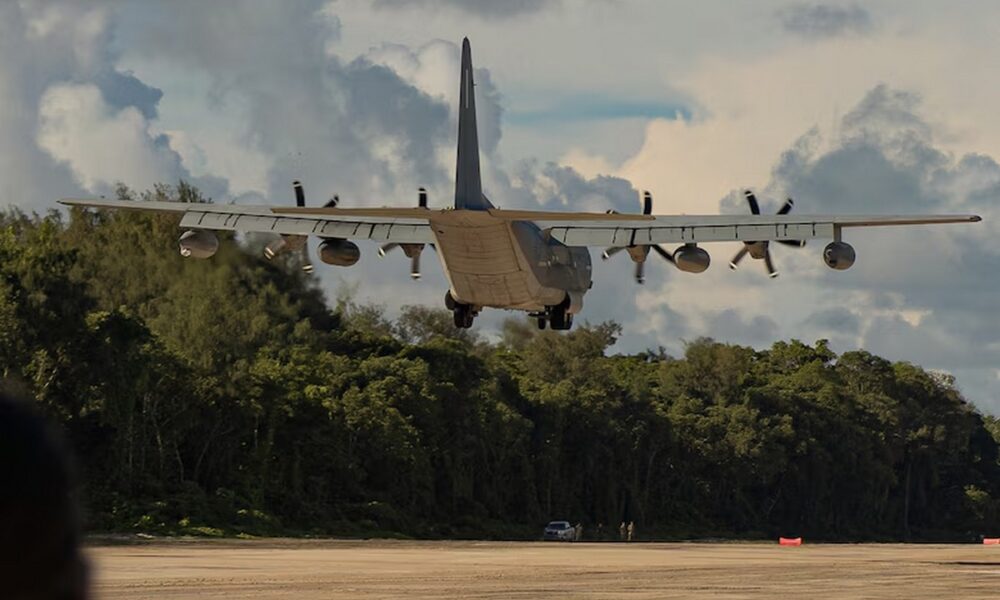 Historic Landing at Peleliu Airstrip Marks a New Chapter for the Island and us military