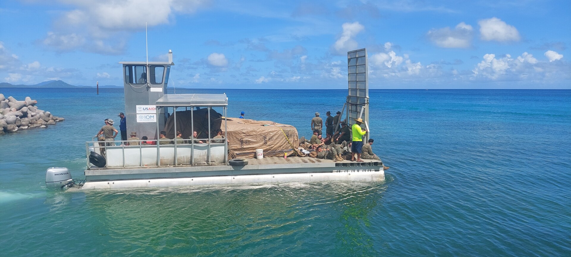 U.S. Marines and Sailors Deliver Humanitarian Aid in Chuuk, Federated States of Micronesia