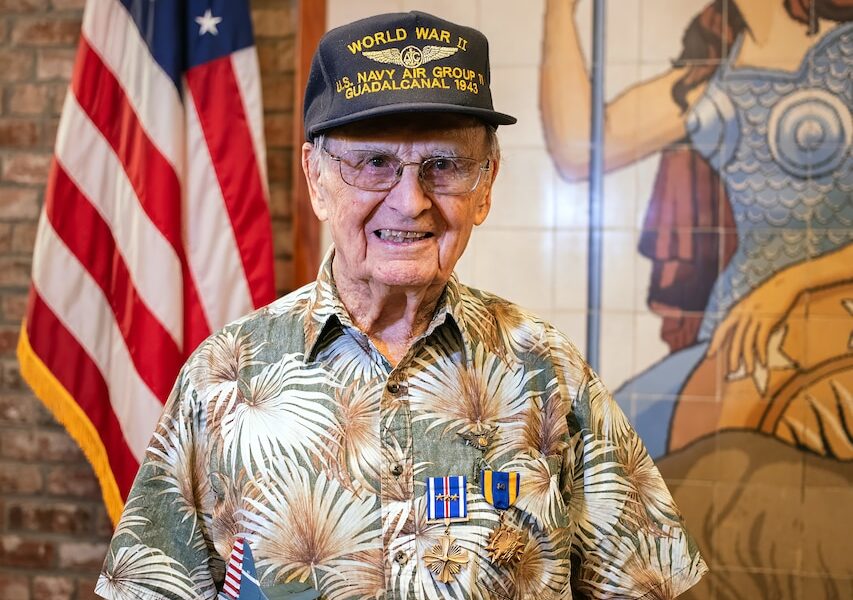 World War II Navy Veteran Receives Distinguished Flying Cross, Air Medal