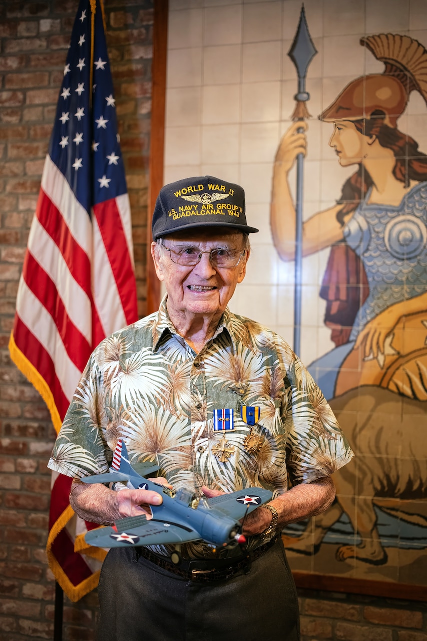 World War II Navy Veteran Receives Distinguished Flying Cross, Air Medal