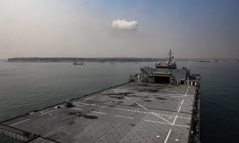 USS Herschel “Woody” Williams arrives in Luanda, Angola, for Port Visit