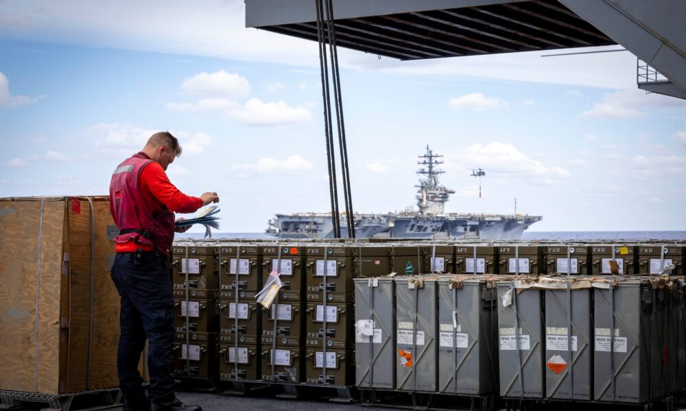 Bombs Away: IKE Completes Tri-Carrier Ammo Off-Load