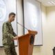 Capt. Axel Steiner, Chief of Staff assigned to Commander, Logistics Group Western Pacific/Task Force 73 (COMLOG WESTPAC), speaks during a workshop at the Southeast Asia Cooperation and Training (SEACAT) 2024 exercise at Changi Naval Base.