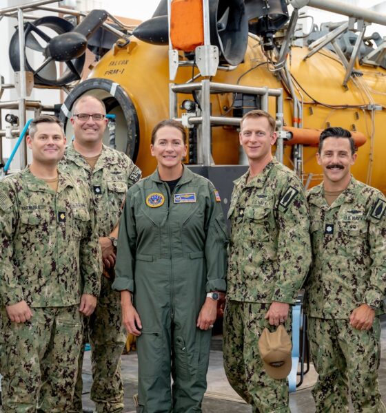 Chief of Navy Reserve Vice Adm. Nancy Lacore visits Undersea Rescue Command