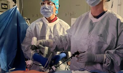 PACIFIC OCEAN (Aug. 9, 2024) Cmdr. Debra Lowry, middle, surgeon aboard Nimitz-class aircraft carrier USS Carl Vinson (CVN 70), and Lt. j.g. Kimberly Graff, physician assistant aboard Vinson, perform an appendectomy while underway in the U.S. 3rd Fleet area of operations. As an integral part of U.S. Pacific Fleet, U.S. 3rd Fleet operates naval forces in the Indo-Pacific in addition to providing realistic and relevant training necessary to flawlessly execute our Navy’s timeless roles of sea control and power projection. U.S. 3rd Fleet works in close coordination with other numbered fleets to provide commanders with capable, ready forces to deploy forward and win in day-to-day competition, in crisis, and in conflict. (Courtesy Photo)