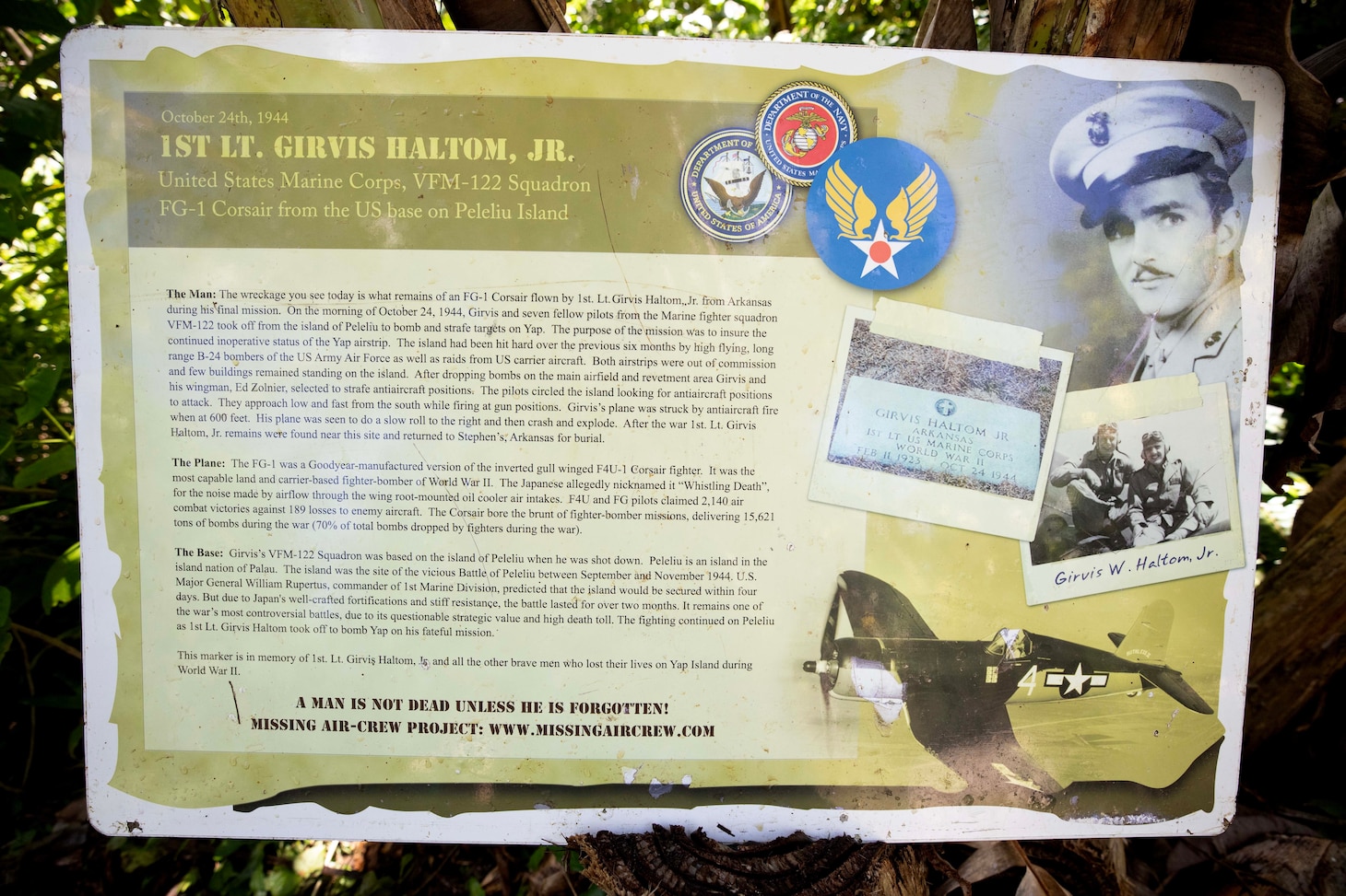 PP24-2 Assists with the Preservation of WWII Memorials in Yap, Federated States of Micronesia