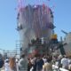 USNS Lucy Stone (T-AO 209) is christened in San Diego.