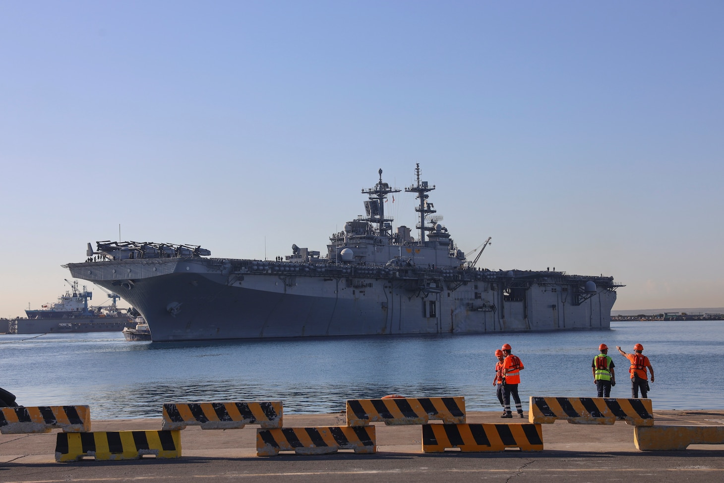 USS Wasp (LHD 1) Arrives in Limassol, Cyprus for Mid-Deployment Voyage Repair