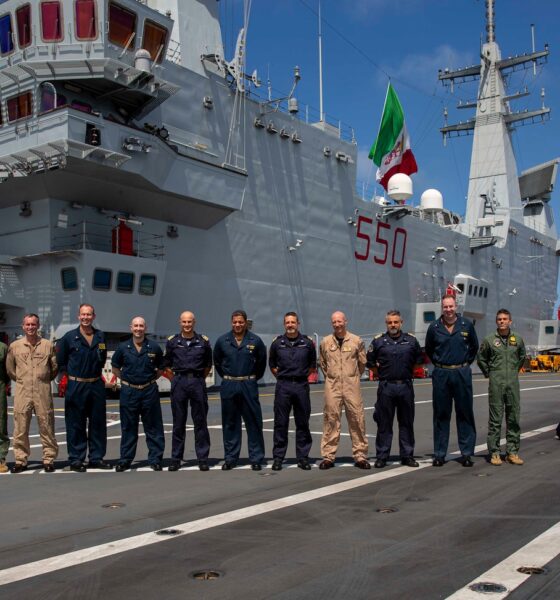 Abraham Lincoln Carrier Strike Group Conducts Second Multi-Large Deck Event with Italian ITS Cavour CSG