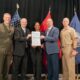 Department of the Navy and Sourcewell leaders signed an Intergovernmental Support Agreement partnership during the DON Town Hall at the Association of Defense Communities Installation Innovation Forum in San Antonio, TX on October 28, 2024