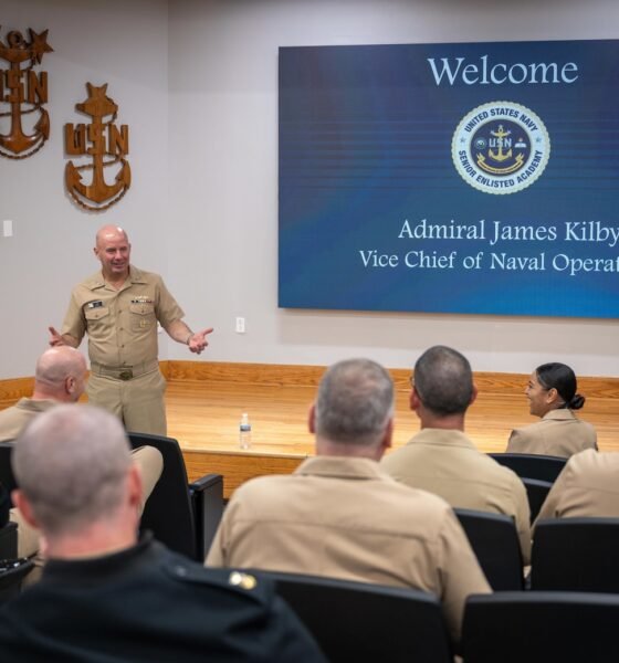 VCNO Visits Students, Navy Leadership in Newport