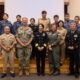 Participants of the 2024 Sasebo Women’s Leadership Symposium pose for a group photo at Commander, Fleet Activities Sasebo.