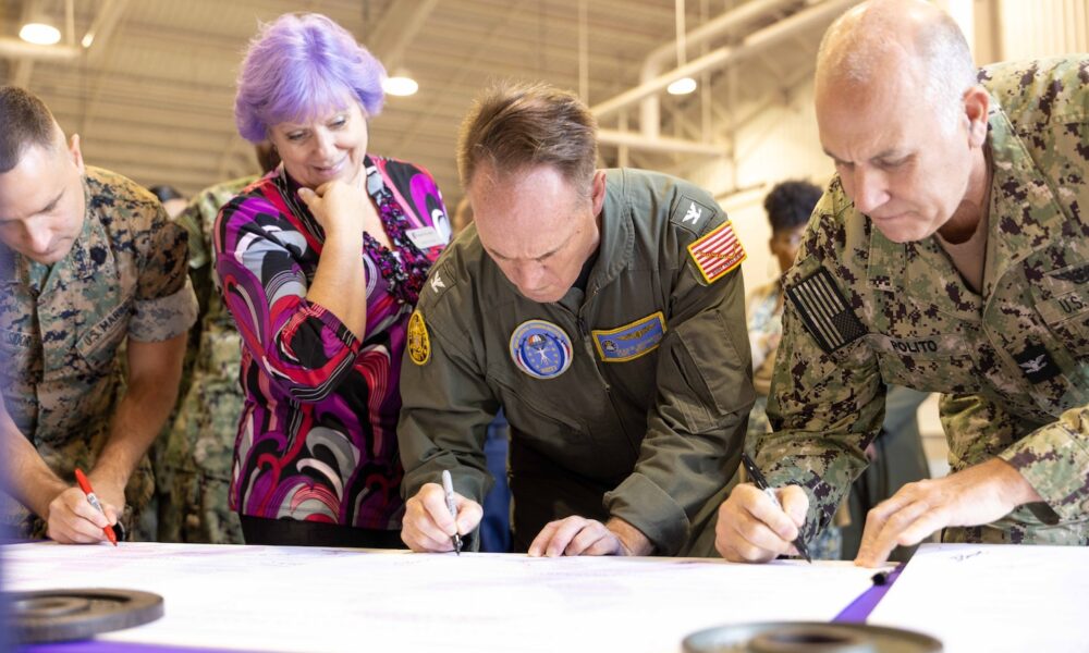 NAS Pensacola CO Signs Proclamation for Domestic Violence Awareness Month