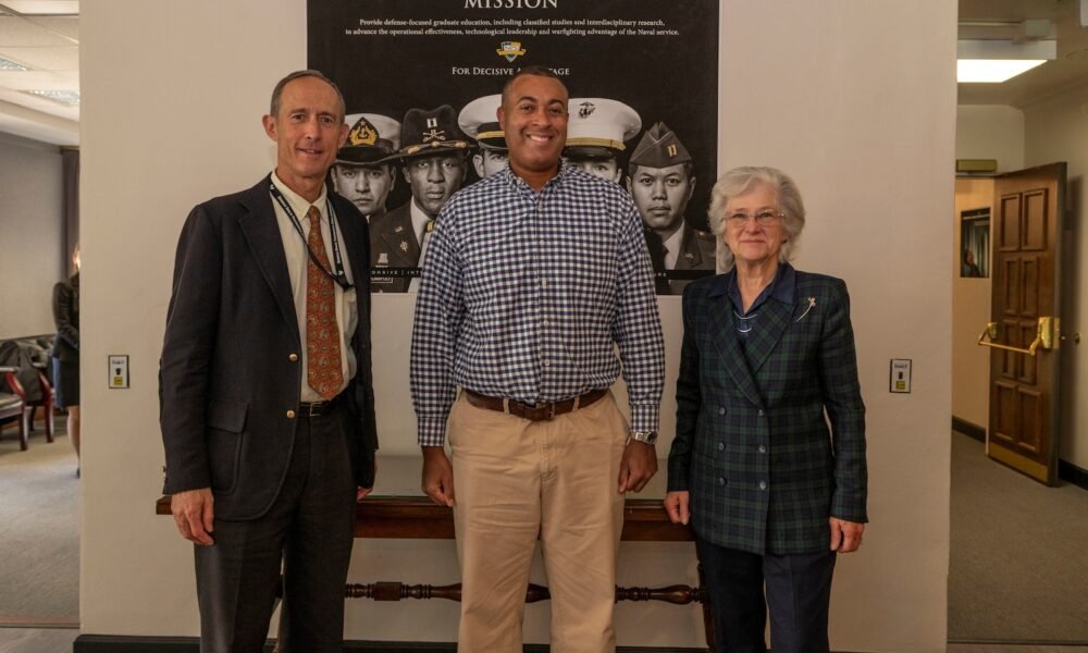 Assistant Secretary of the Navy (Manpower & Reserve Affairs) Franklin R. Parker visits Cal State Maritime Academy, Naval Postgraduate School, and the Gordian Knot Center for National Security at Stanford University.