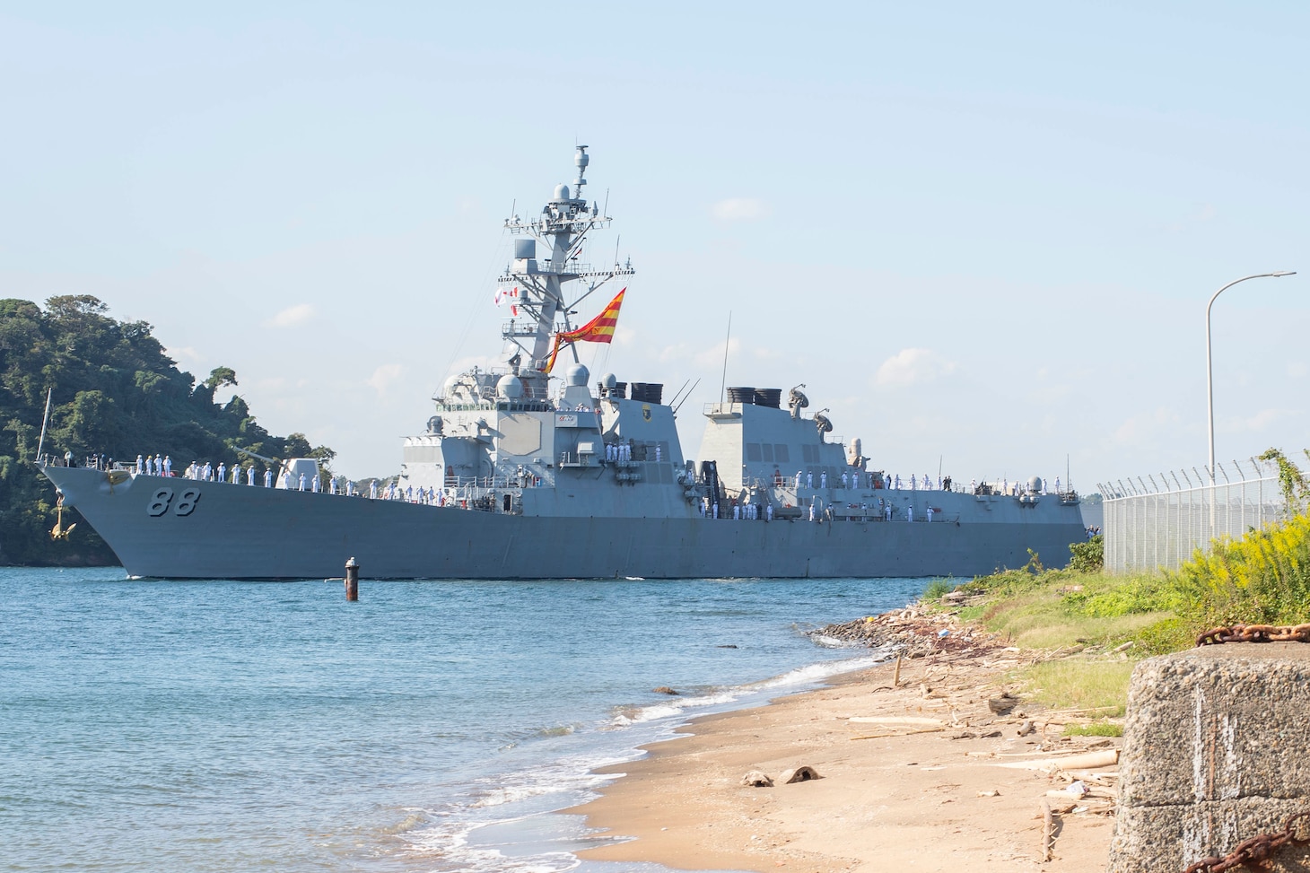 USS Preble (DDG 88) Arrives in Yokosuka to join Commander, Destroyer Squadron 15