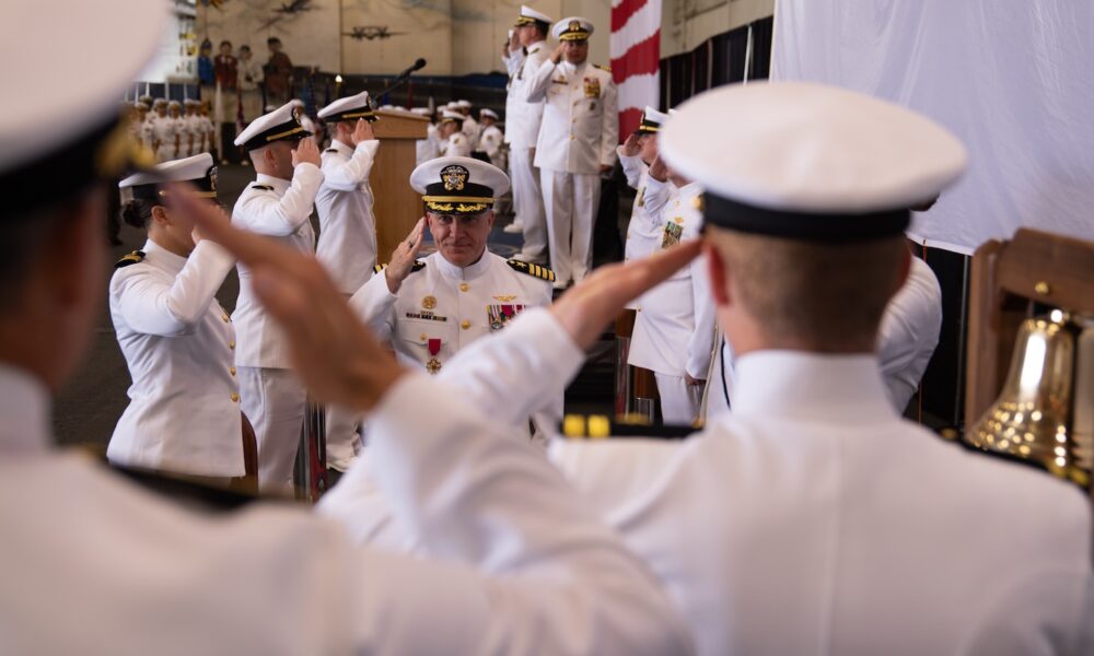 USS Ronald Reagan holds change of command