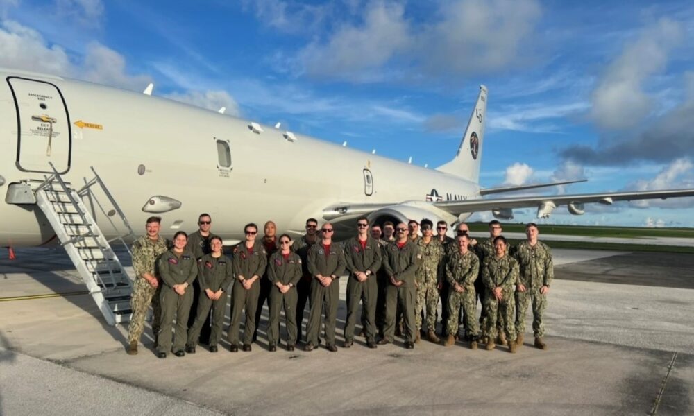 Sailors from VP-10 pose for a photo with their Royal New Zealand Air Force counterparts at RNZAF Base Ohakea, New Zealand.