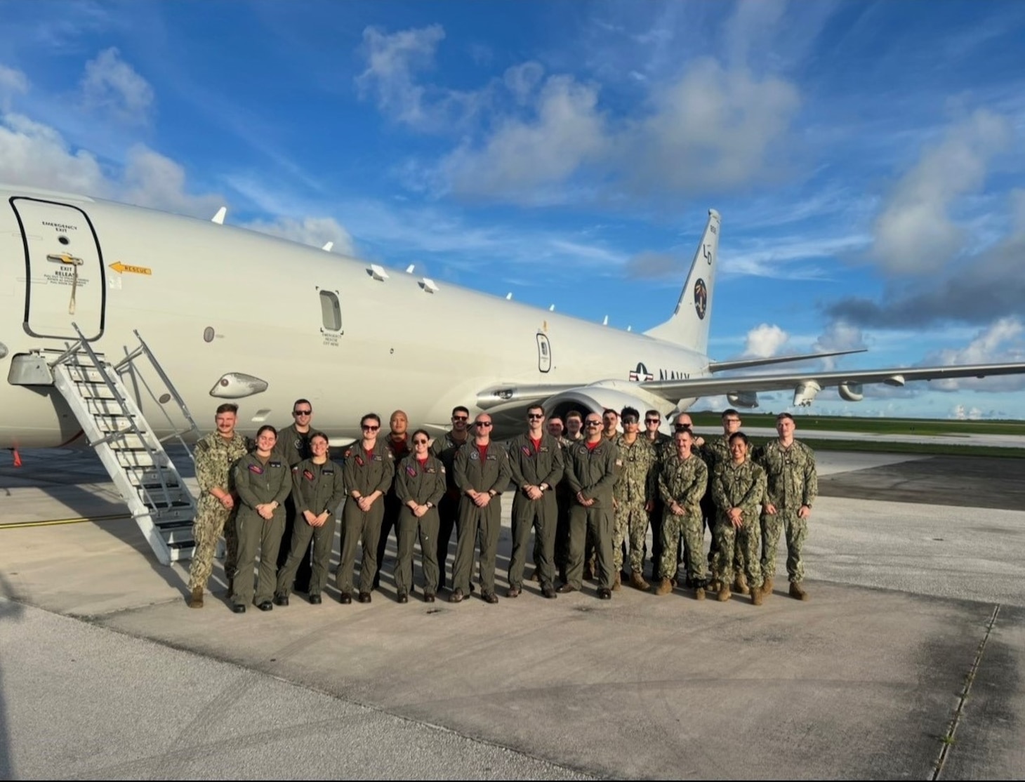 Sailors from VP-10 pose for a photo with their Royal New Zealand Air Force counterparts at RNZAF Base Ohakea, New Zealand.