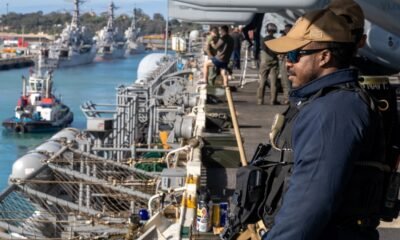 USS Wasp Departs Rota before Return to Home Port