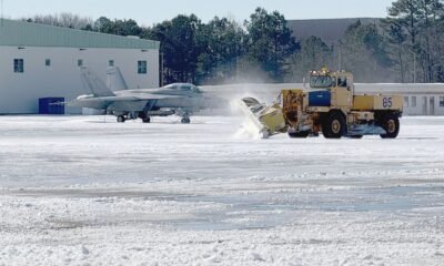 NAS Oceana personnel keep master jet base mission-ready during record snowfall